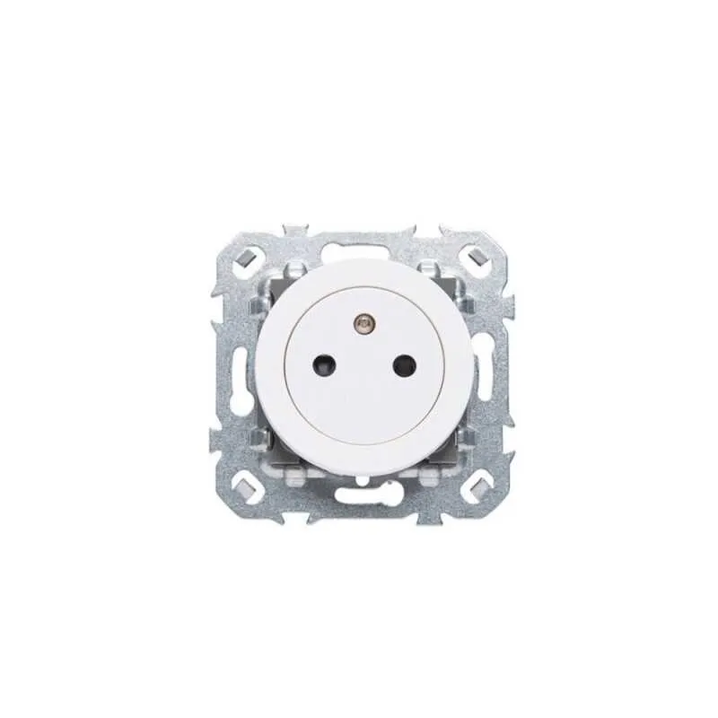 Prise avec terre affleurante, à  assembler Lumia blanc