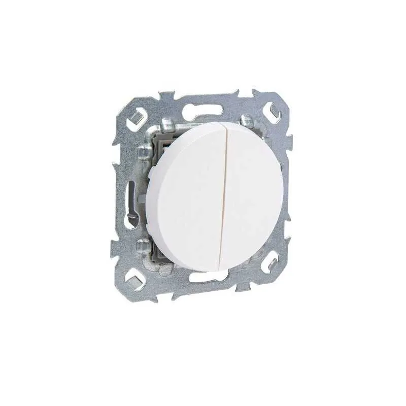 Double interrupteur va-et-vient à  assembler LEXMAN Lumia blanc